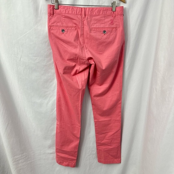 Psycho Bunny Wills Pants Men’s 30 x 32 Chino Trousers Winter Rose Pink - Picture 14 of 14